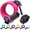 Ndakter Bike Lock Cable, 4 Feet High Security 5 Digit Resettable Combination Coiling Bike Cable Lock, Bicycle Cable Lock For Bic