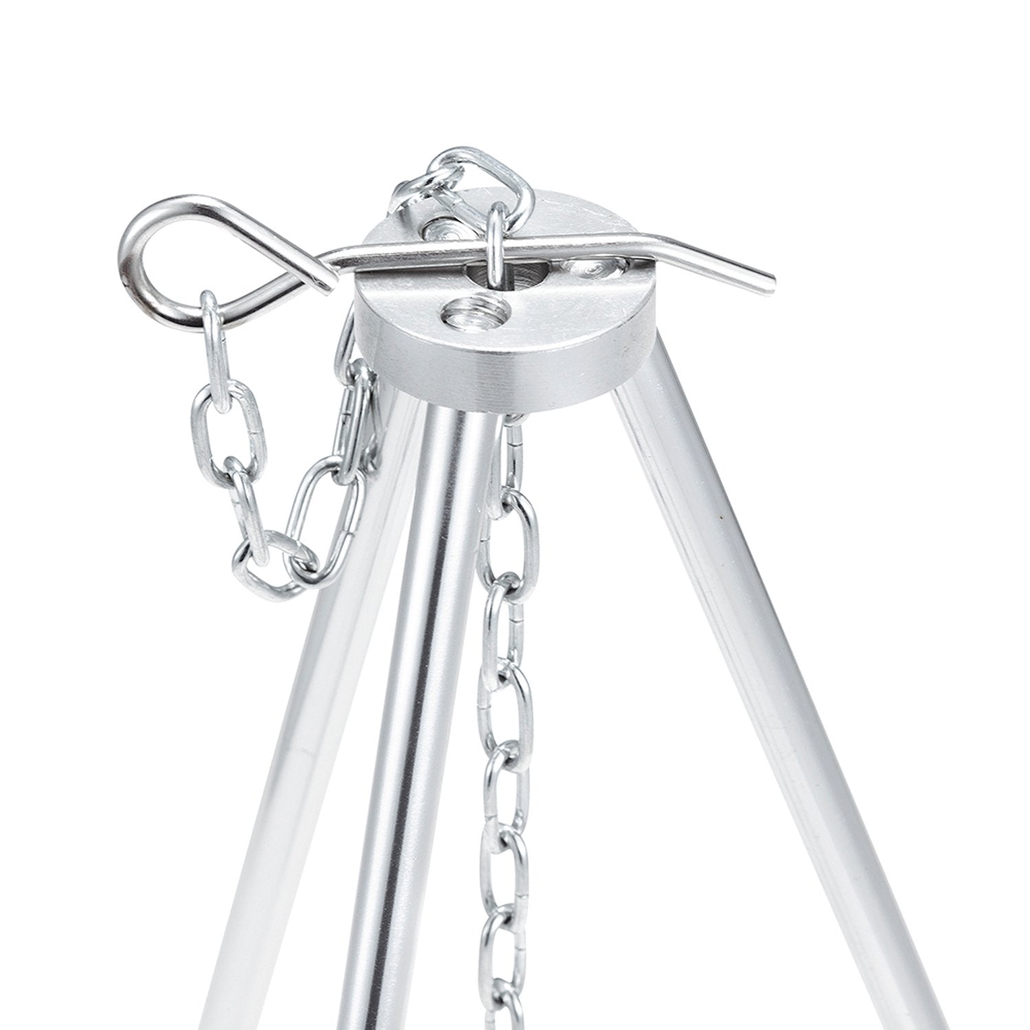 Solo Stove Tripod Camping Accessories Compact Lightweight Aluminum Tripod W/Adjustable Hang Chain, Perfect For Titan And Campfir