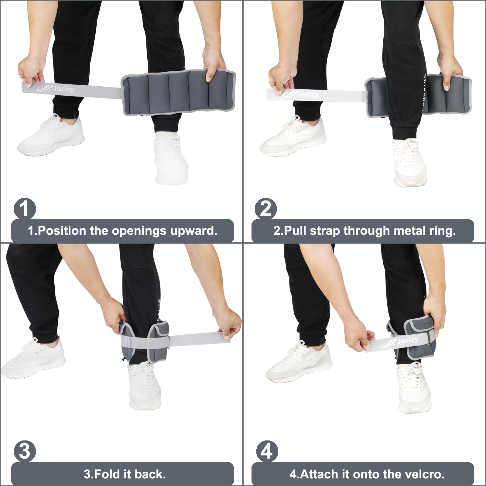 Adjustable Ankle Weights For Women Men Kids 1-8 Lbs 1 Pair Wrist Leg Arm Weights With Removable Weight, Strength Training Weight