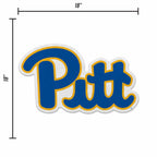 Rico Industries Ncaa Pitt Panthers Primary Shape Cut Pennant - Home And Living Room D  Cor - Soft Felt Ez To Hang