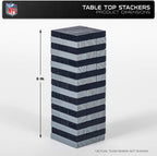 Wild Sports NFL Los Angeles Chargers Table Top Stackers Game, 3 x 1 x .5