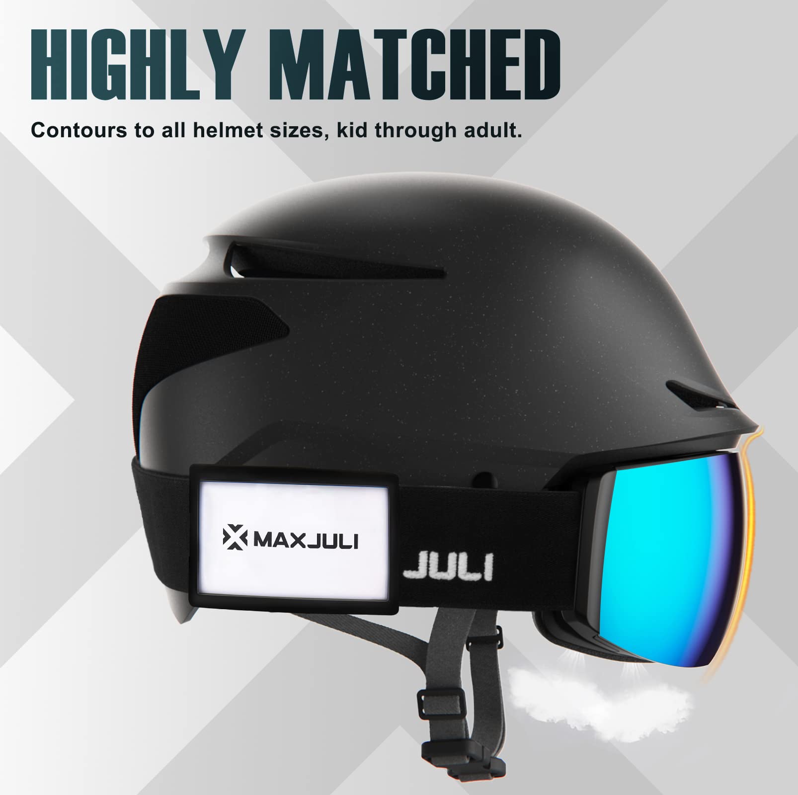 Maxjuli Ski Goggles Pass Holder (Blue)
