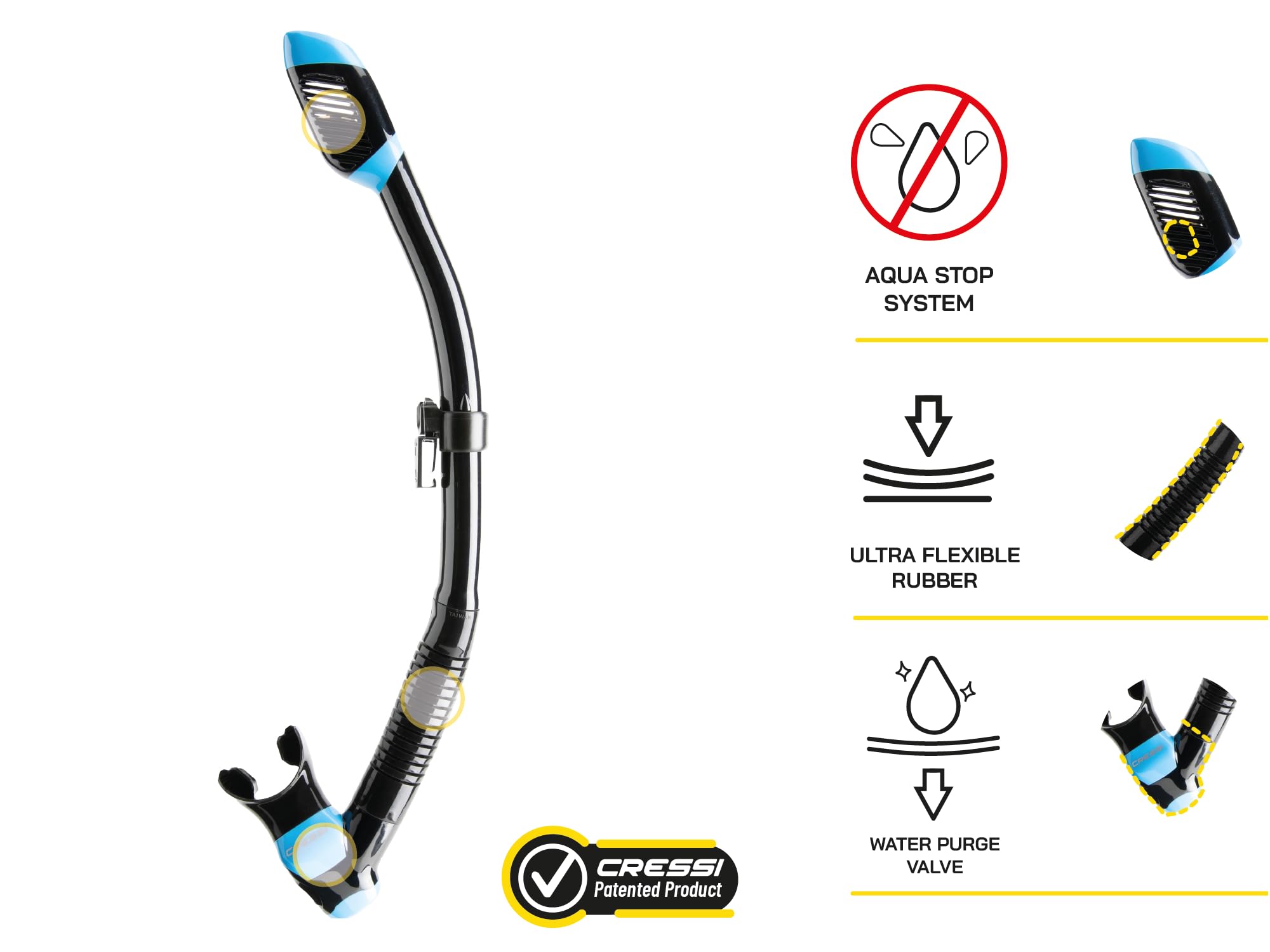 Cressi Supernova Dry, Black/Blue