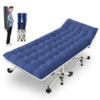 Nesdcc Camping Cot With Mattress Comfortable And Sturdy Load Up To 450Lb Cots For Sleeping Camping Bed Folding Cot With Carry Ba