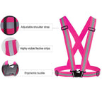 Chiwo Reflective Vest Running Gear 2Pack, High Visibility Adjustable Safety Vest For Night Cycling,Hiking, Jogging,Dog Walking,
