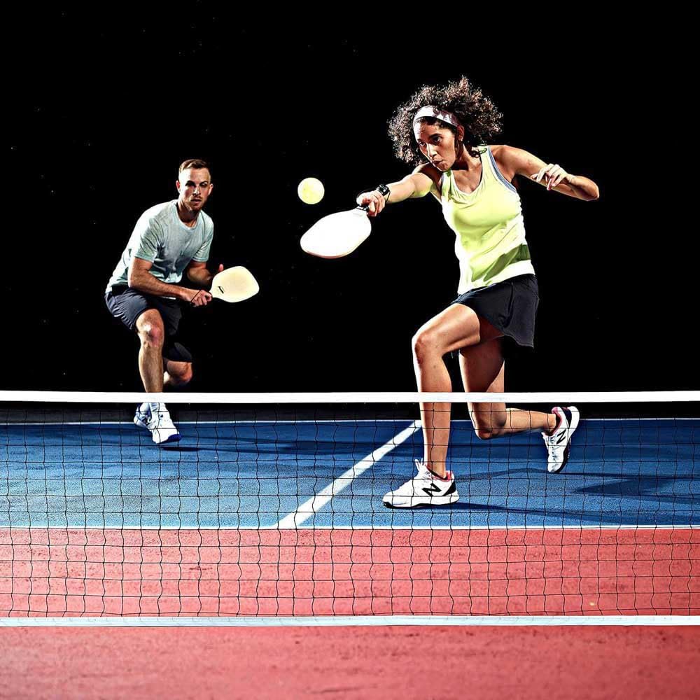 Franklin Sports Half Court Size Pickleball Net By Franklin Pickleball - Includes 10Ft Net, (2) Paddles, And (2) X-40 Usa Pickleb