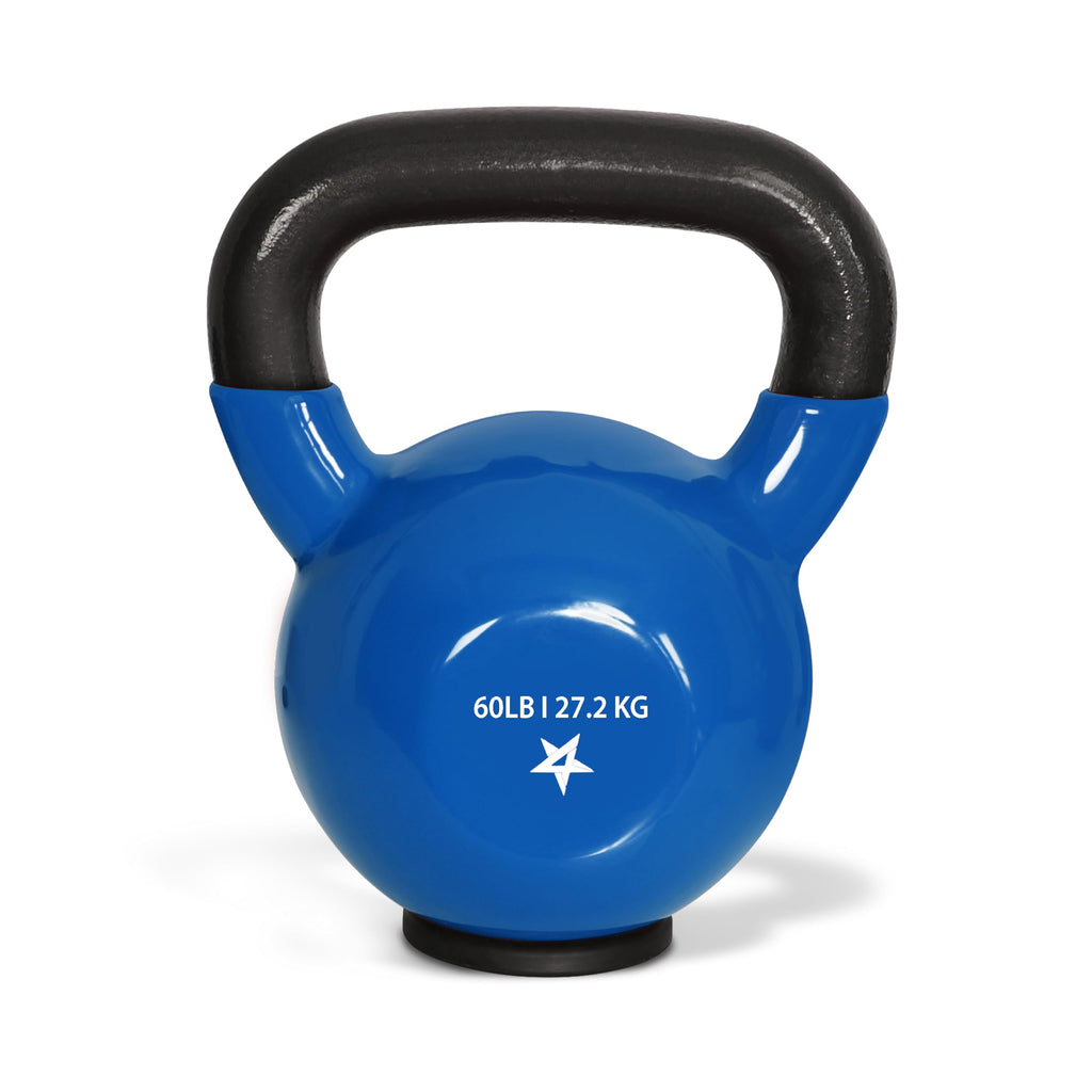 Kettlebell - Pvc - Rubber Base - 60Lbs