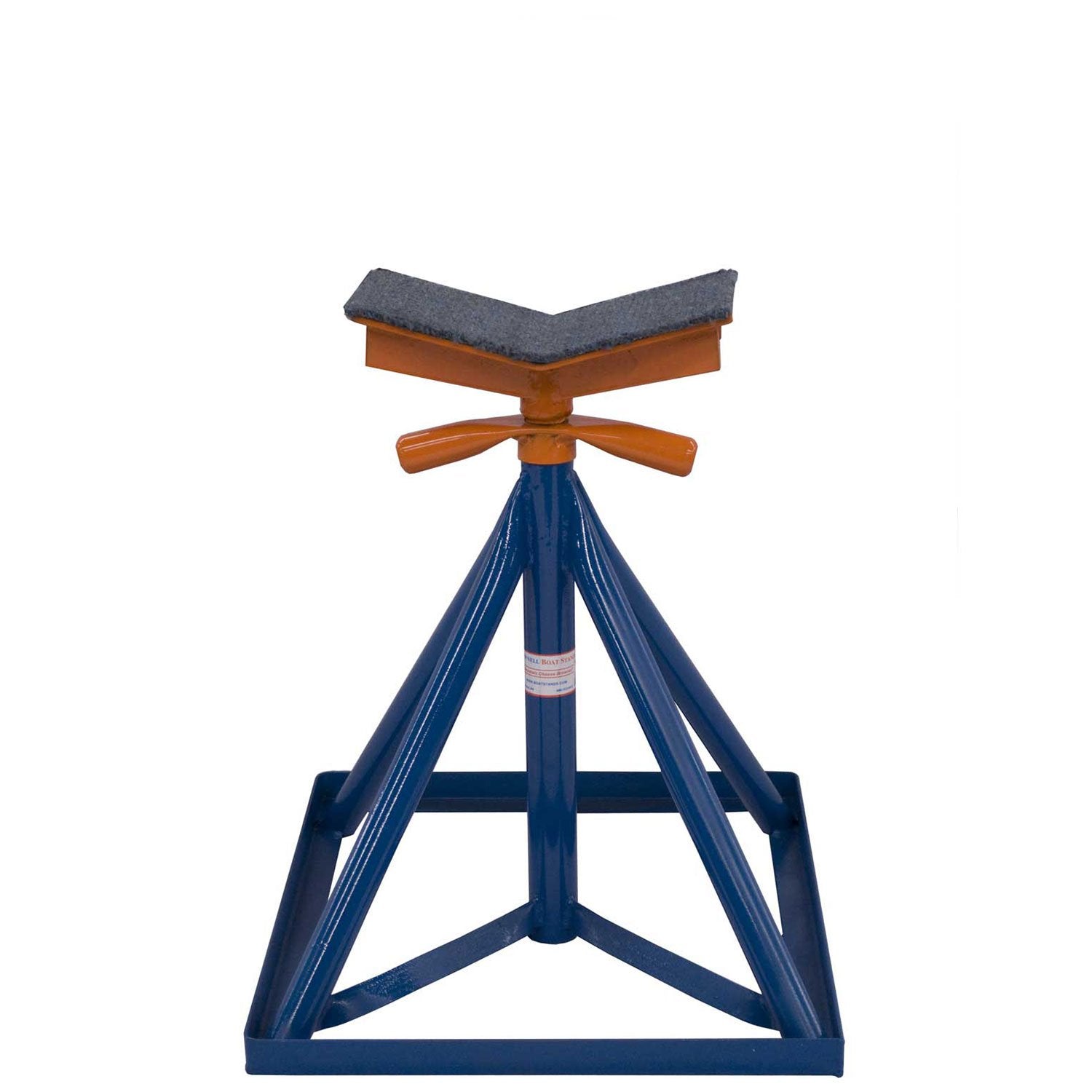Brownell Boat Stands KS1 Stackable V-Top Boat Keel Stand - Adjustable 20 to 32 (51-81 cm), Blue