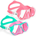 Freela 2 Pack Swim Goggles Kids Swimming Goggles for Kids 6-14 4-7 3-6 8-12 with Nose Cover Anti Fog 180 Clear View Pool Water G