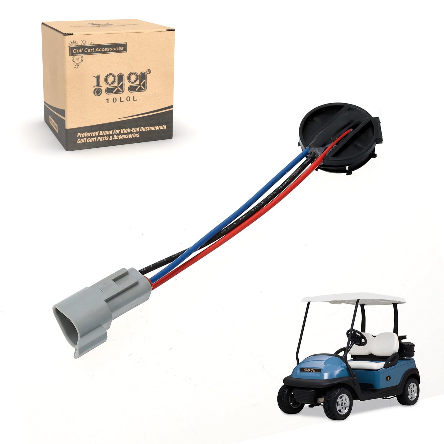 Golf Cart Iq Speed Sensor For Club Car Ds And Club Car Precedent 2004-Up Ge Motor, Oem# 102704901, 102265601, Old Style