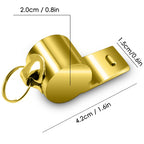 5 Packs Stainless Steel Whistle, Finegood Loud Metal Whistle With Lanyard For Referees Coaches Lifeguards Survival Emergency Foo