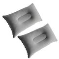 Dogxiong 2 Pack Ultralight Inflatable Pillow Small Squared Flocked Fabric Air Pillow Beach Pillow For Hiking,Camping,Traveling,N