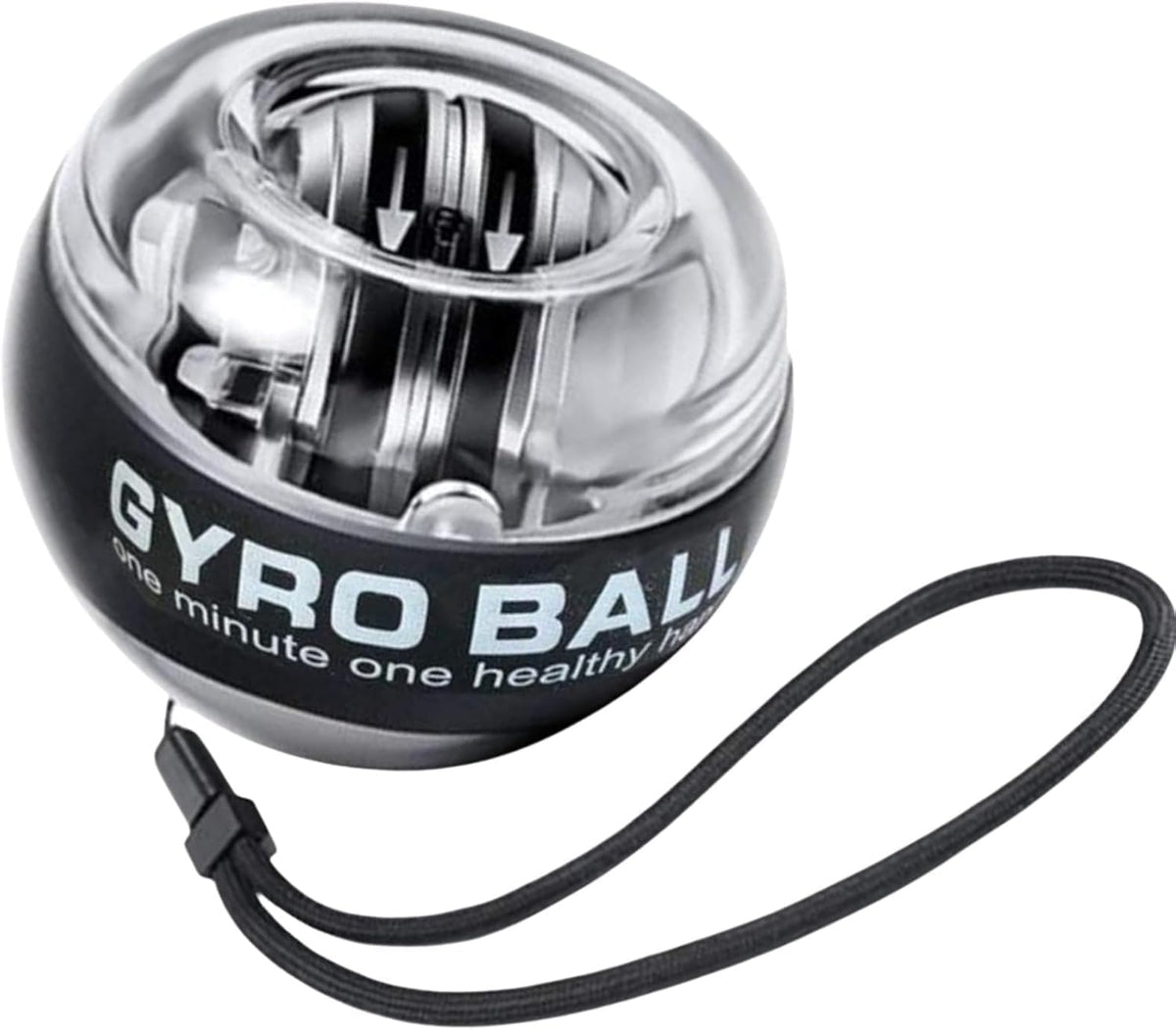 AutoStart Power Gyro Ball Wrist Trainer  Metal Core Hand Strengthener For Forearm, Grip, Finger & Wrist Exercise Fitness Train
