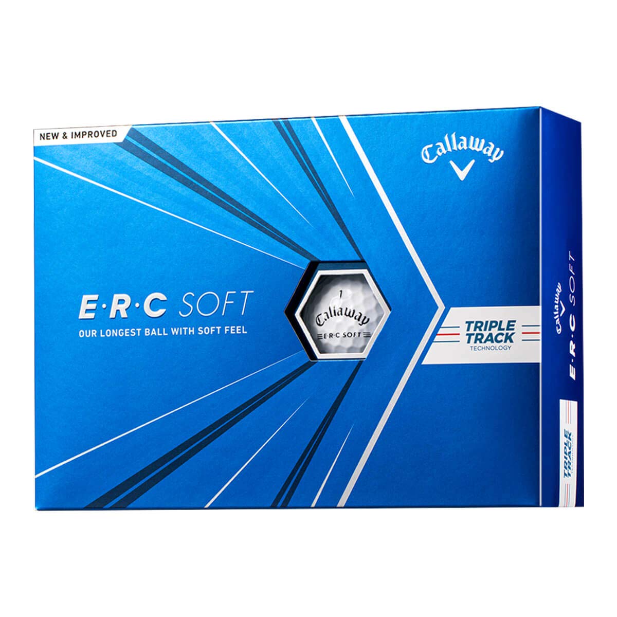 Callaway Golf Erc Soft Golf Balls (White Triple Track (2021)