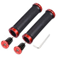 TOPCABIN Bicycle Grips,Double Lock on Locking Bicycle Handlebar Grips Rubber Comfortable Bike Grips for Bicycle Mountain BMX ((A