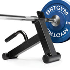 Brtgym Deadlift Jack Barbell Stand,Carbon Steel Made,Easily Load And Unload 600Lb Barbell Plates For Deadlift Exercise, Weight T