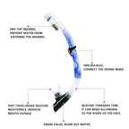 Snorkel Mask Snorkeling Set For Adults And Youth, Diving Mask And Full Dry Snorkel Swim Googles Is Suitable For Snorkeling, Dive