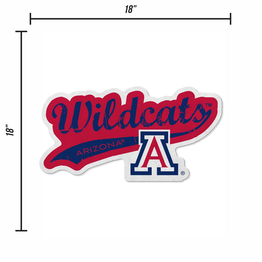 Rico Industries Ncaa Arizona Wildcats Distressed Shape Cut Pennant - Home And Living Room D  Cor - Soft Felt Ez To Hang 18X0.10X