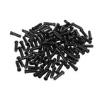Bike Cable End Caps, Black Cable End Crimps, Bike Brake Cable End Tips For Road Mountain Bicycle, Pack Of 50