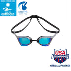 Arena Unisex Cobra Ultra Swipe Racing Swim Goggles For Men And Women Swipe Anti-Fog Technology Polycarbonate Mirror Lens, Bluesi