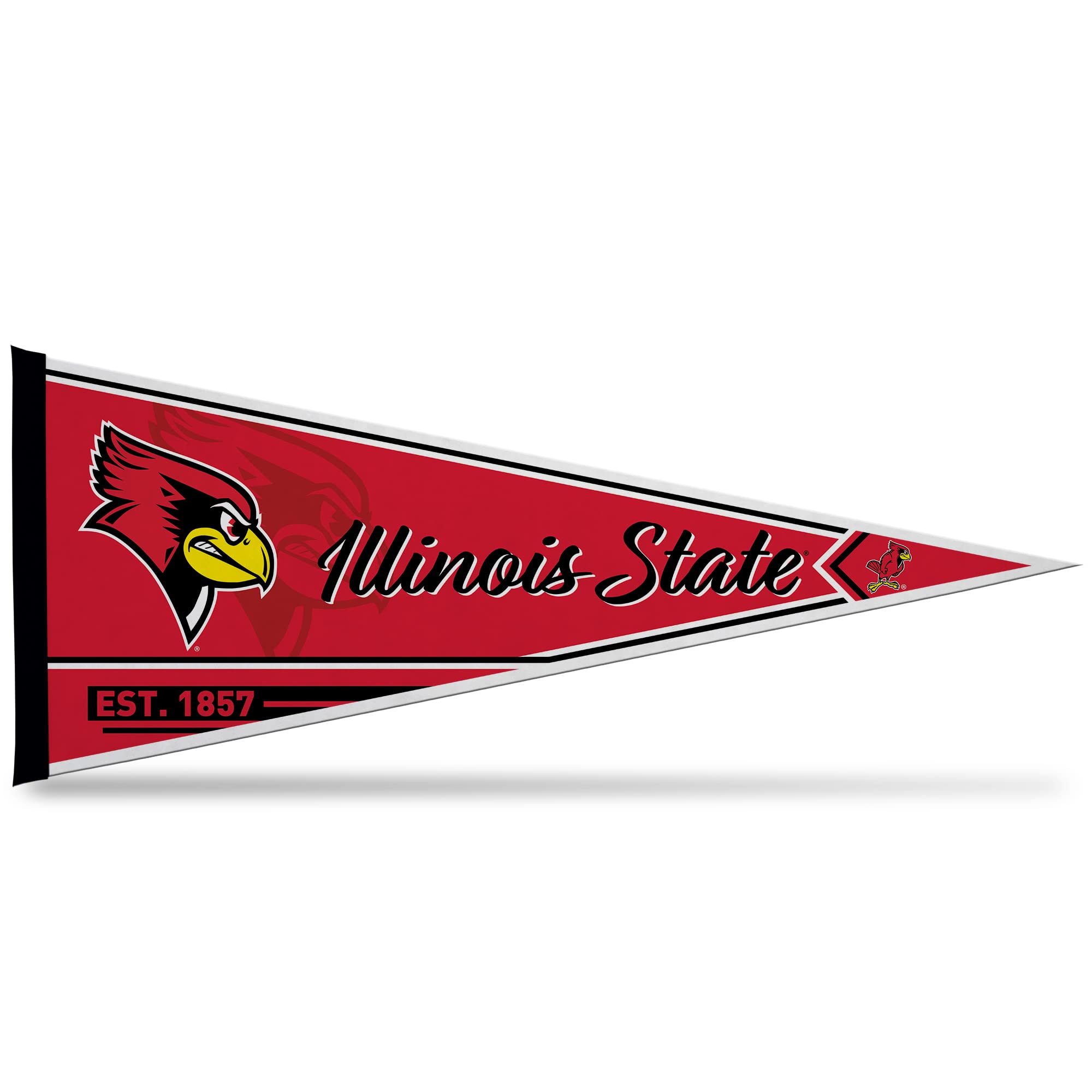 Rico Industries Ncaa Illinois State Redbirds Classic 12'' X 30'' Felt Wall D  Cor Pennant - Great For Home/Bed Room/Man Cave D
