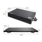 Ritfit Upgraded Folding Exercise Mat, 2 Inch Thick Gymnastics Mat 3X6,4X8,4X10 With Carrying Handles For Yoga, Mma, Stretching,