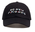 Zacharias Unisex Cotton Baseball Cap NoNewFriends (Black;Free Size)