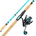 Sougayilang 7 Fishing Rod and Reel Spinning Combo, 2 Piece Fishing Rod, Size 4000 Reel, Right/Left Handle Position, Suitable for