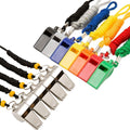 Hipat Whistle, 12 Packs Sports Whistles With Lanyard, Loud Crisp Sound Whistle Bulk Ideal For Coaches, Referees, And Officials