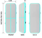 Edostory Inflatable Air Gymnastics Mat 10Ft/13Ft/16Ft/20Ft Training Mats 4 Inches Thick Gymnastics Tracks For Home/Training/Chee
