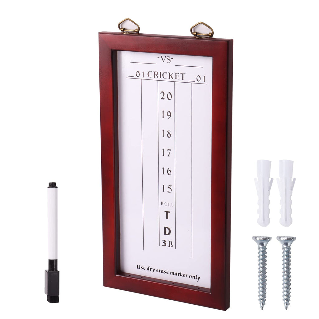 Gse Dry-Erase Dart Scoreboard For Dart Board Cricket And 01 Dart Games With Marker (Dry-Erase Scoreboard)