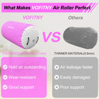 VOFiTNY Inflatable Gymnastics Mat with Tumbling Barrel, 13 Tumble Track Mats for Gymnastics, 3.3L x 2D Air Roller Gymnastics