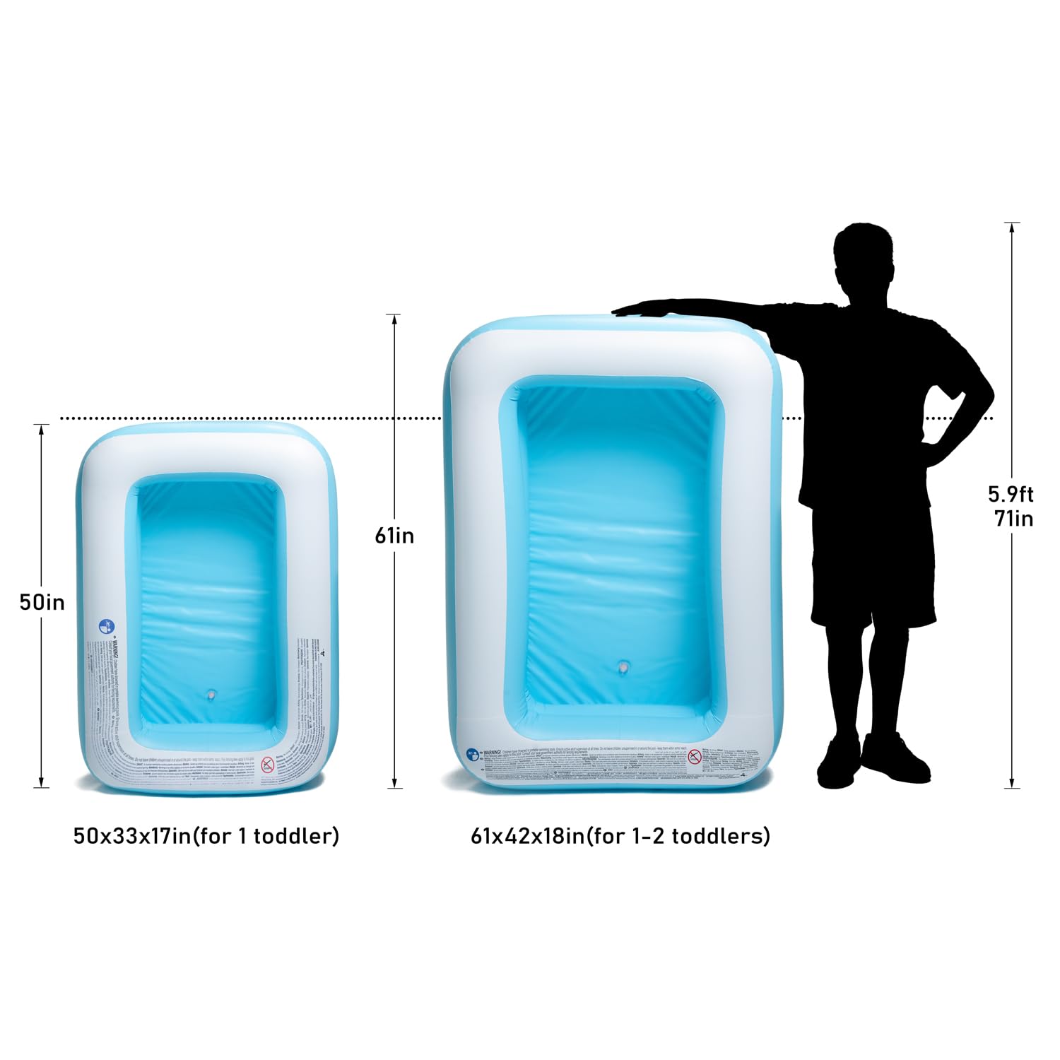 Chiclist Inflatable Kiddie Pool Baby Pool Swim For Kids Kids, Easy Set For Backyard Summer Outdoor