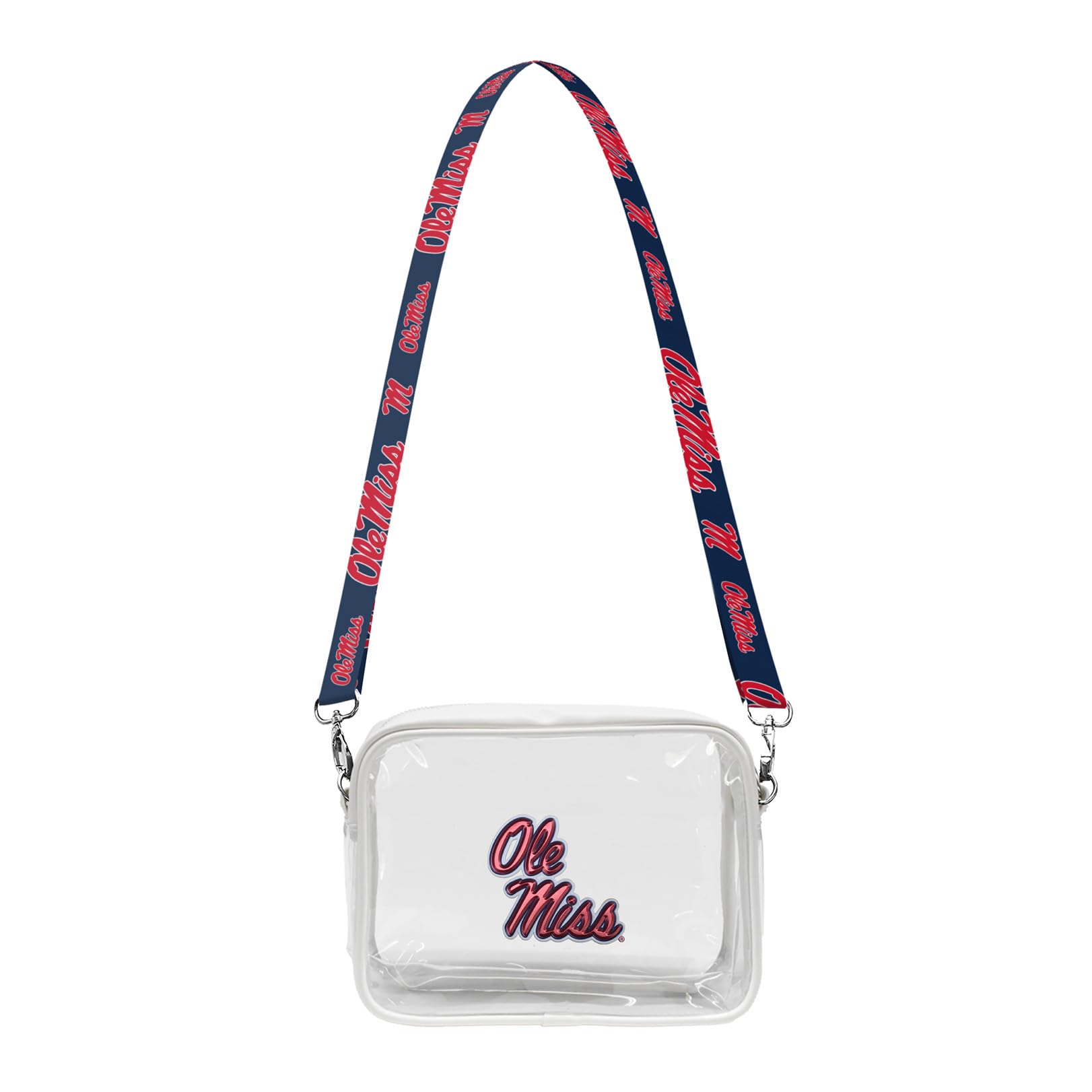 Littlearth Mississippi Ole Miss Rebels NCAA Clear Fanny Fan Purse