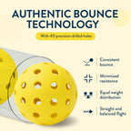 Pickleball Ball Set  Professional Usapa Approved For Sanctioned Tournament Play  40 Holes & Specifically Designed For Outdoor Co