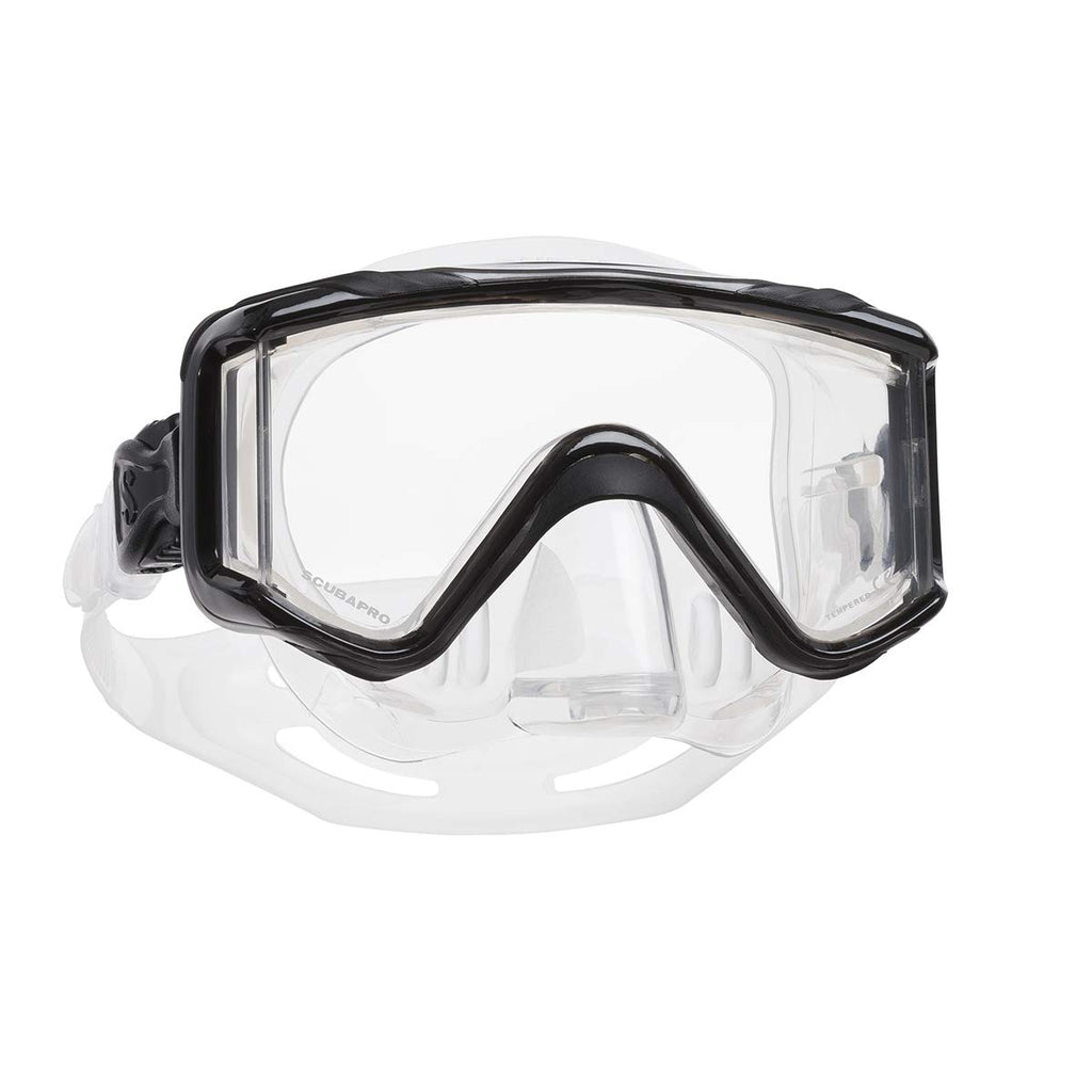 Scubapro Crystal Vu Plus Diving Mask With Purge Valve, Black/Gray