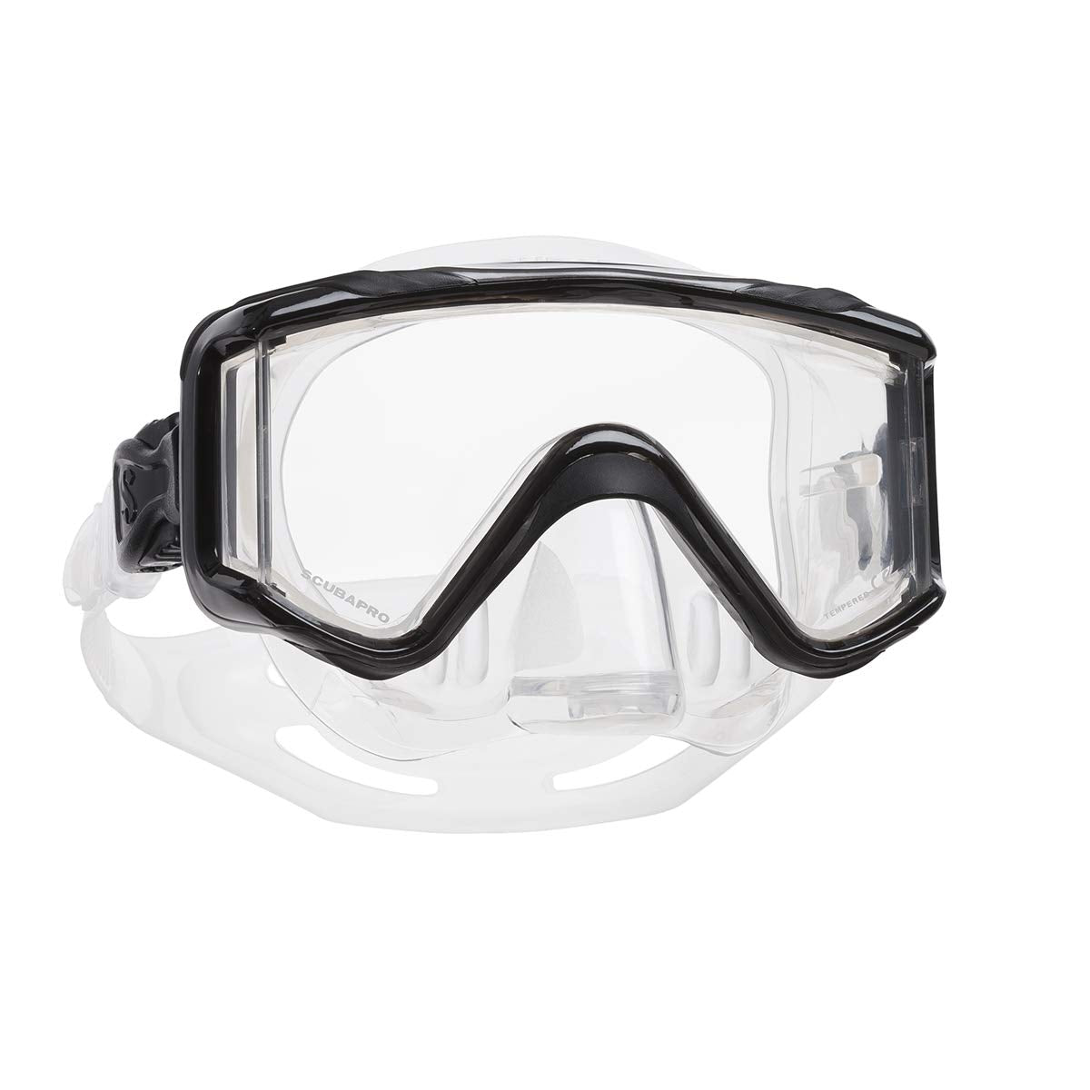 Scubapro Crystal Vu Plus Diving Mask With Purge Valve, Black/Gray