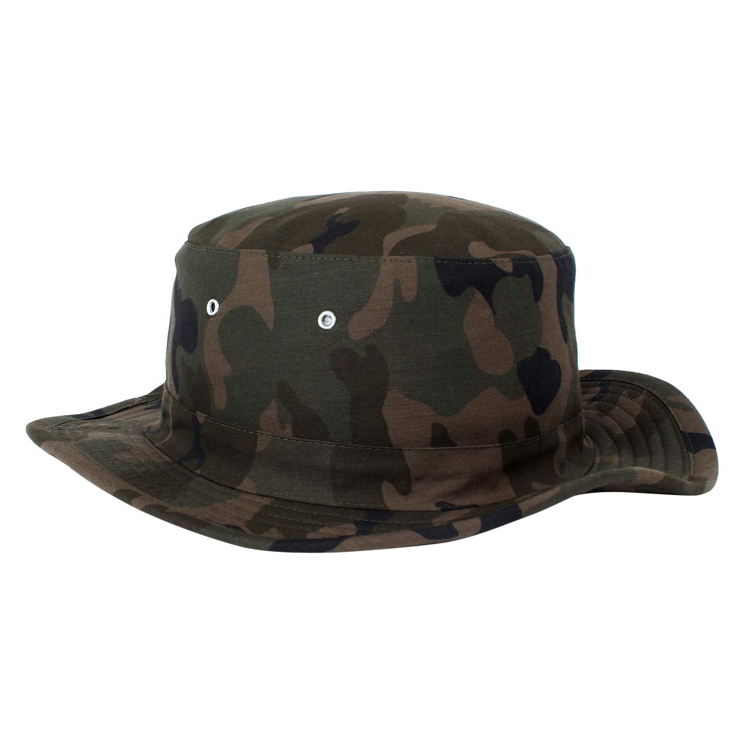 Zacharias MenS Cricket Umpire Sun Cotton Hat H01 (Camouflage Green ; Free Size)