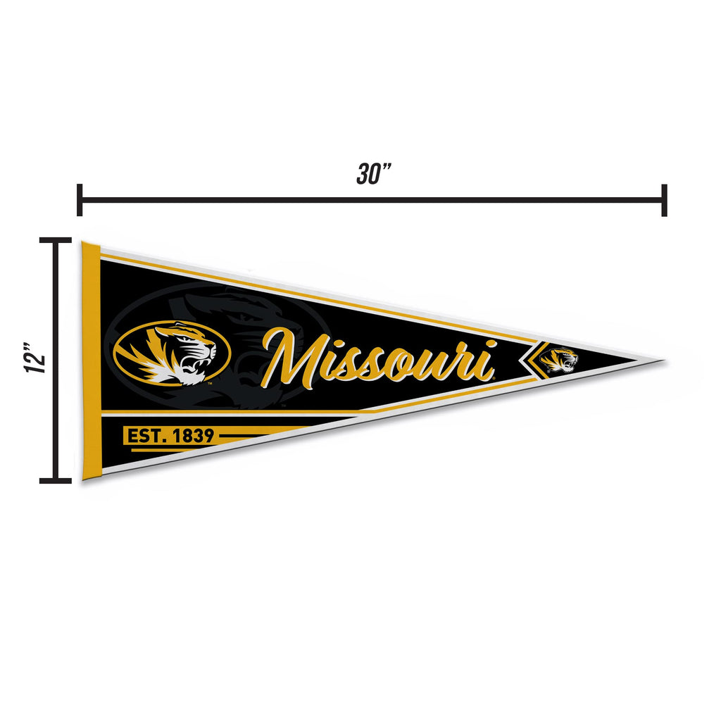 Rico Industries Ncaa Missouri Tigers Classic 12'' X 30'' Felt Wall D  Cor Pennant - Great For Home/Bed Room/Man Cave D  Cor