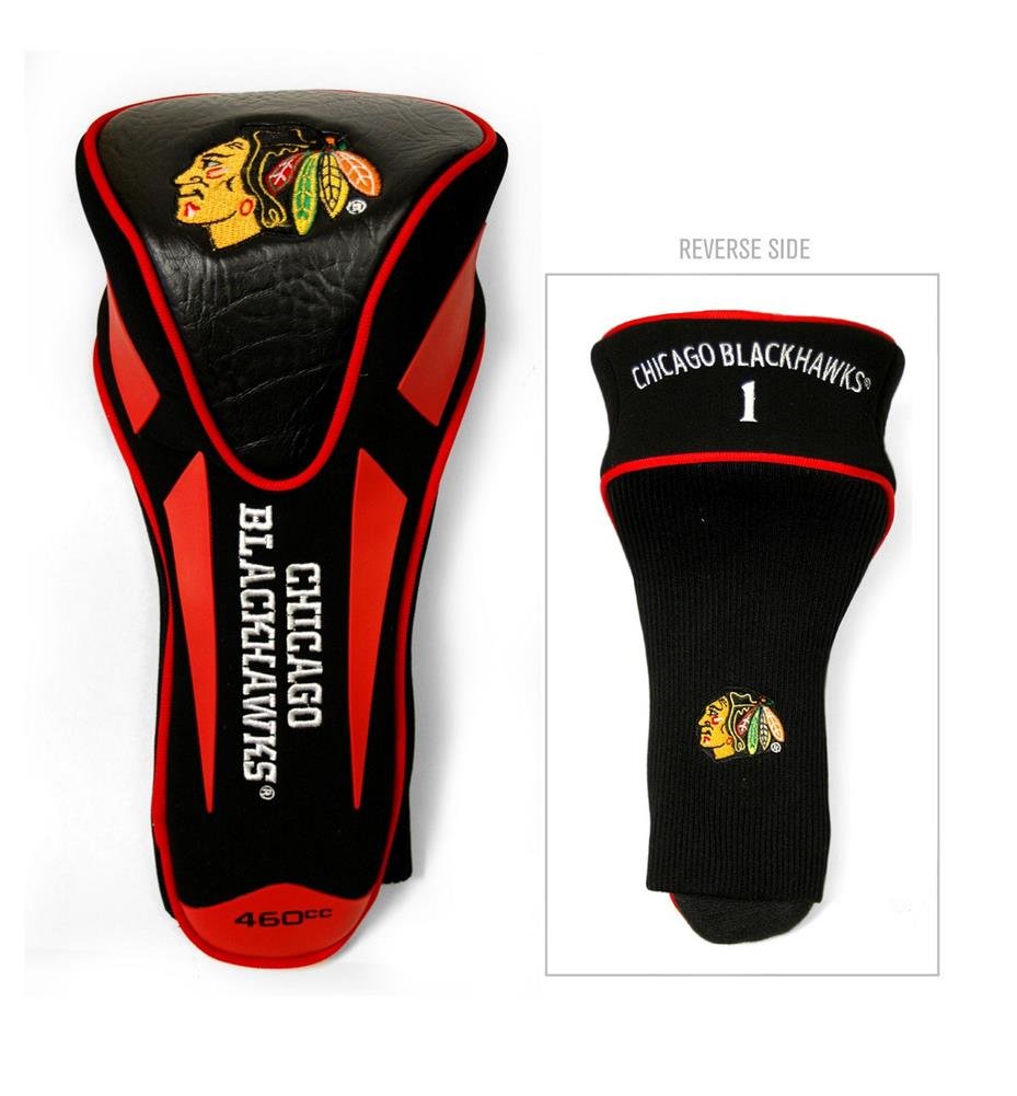 Team Golf Nhl Chicago Blackhawks Single Apex Driver Head Cover Golf Club Single Apex Driver Headcover, Fits All Oversized Clubs,