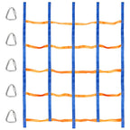 Climbing Net For Kids Outdoor, Portable Ninja Cargo Net Rope Ladder Monkey Bars For Ninja Slackline, Jungle Gyms, Swing Set, Nin