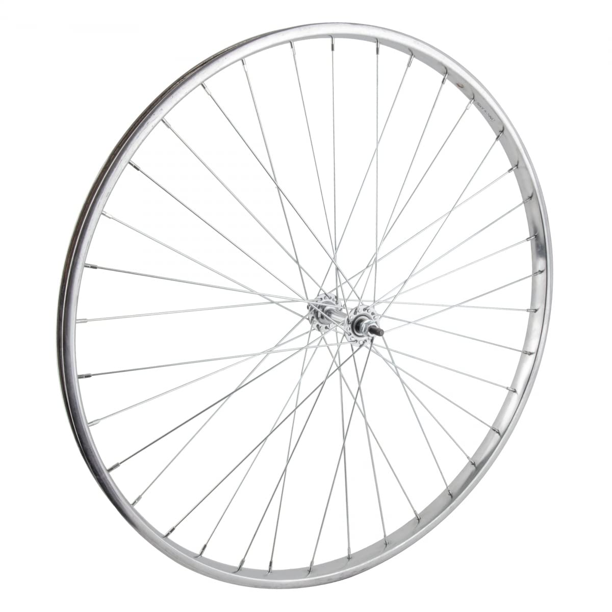 WheelMaster Front Bicycle Wheel 26 x 1 3/8 36H, Steel, Bolt On, Silver