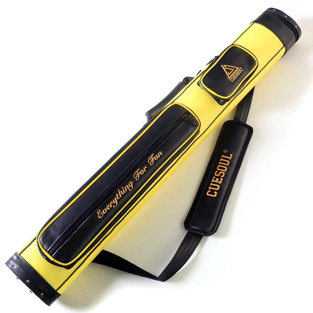 CUESOUL Soocoo Series 2x2 Hard Pool Cue Case -Holds 2 Cue Butt and 2 Cue Shafts,Four Color Available (CSCC-R209)