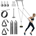 Weight Cable Pulley System Gym, Cable Weight Pulley System Attachments For Home Gym With Handle Pulley System Gym Lat Pull Down,