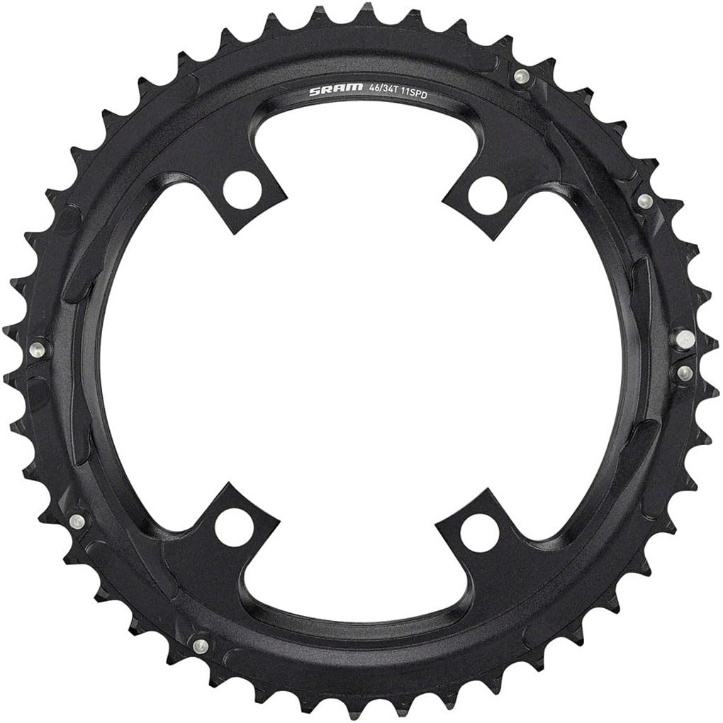 Sram 11-Speed 46T 110Mm Asymmetric Chainring, Black