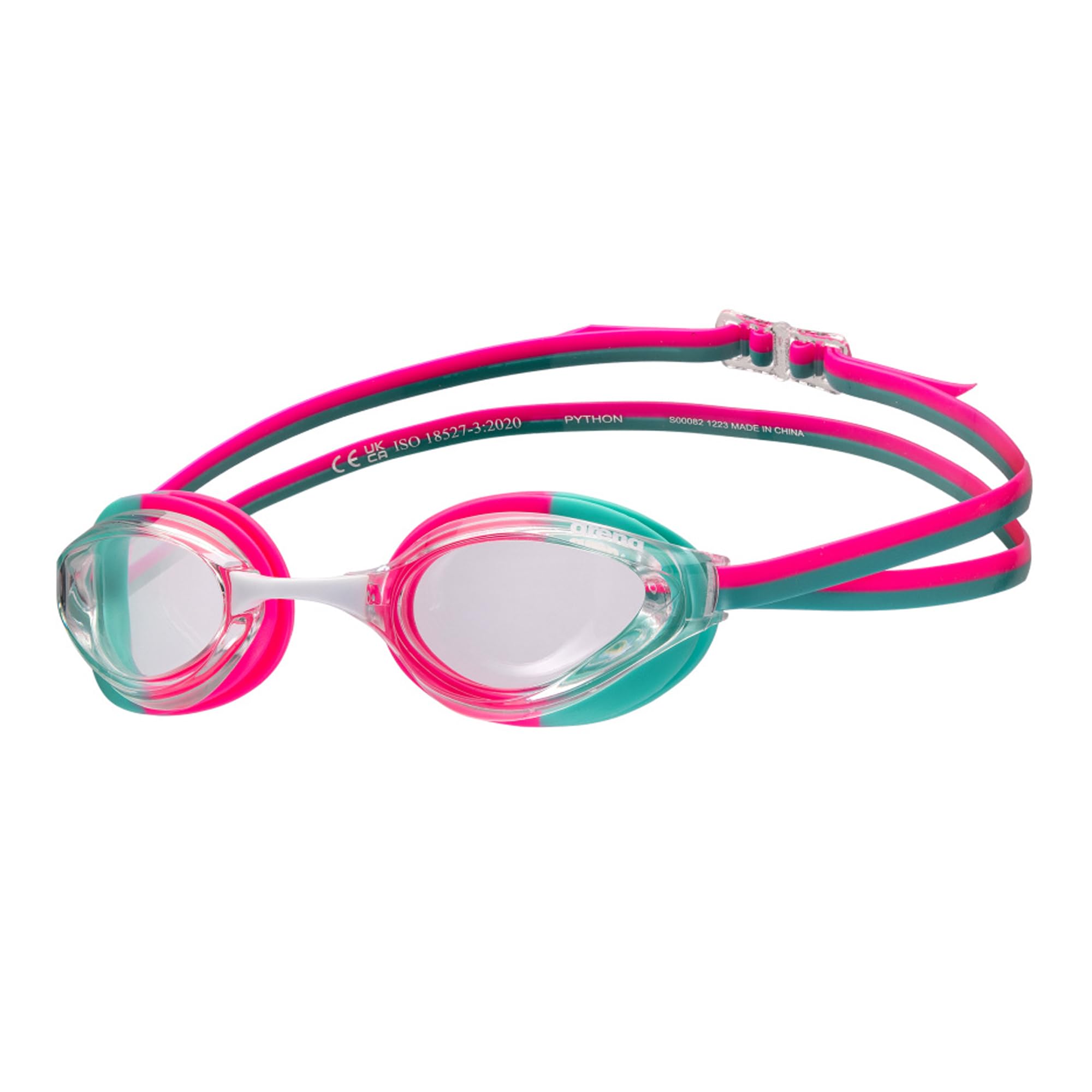 Arena Unisex Adults Python Racing Swim Goggles For Men And Women Competitive Swimmers Anti-Fog Non-Mirror Lens Max Comfort Lap S