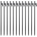 Abuff 12 Pcs 16 Inch Tent Stakes Heavy Duty Metal Tent Pegs