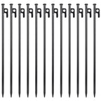 Abuff 12 Pcs 16 Inch Tent Stakes Heavy Duty Metal Tent Pegs