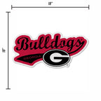 Rico Industries Ncaa Georgia Bulldogs Distressed Shape Cut Pennant - Home And Living Room D  Cor - Soft Felt Ez To Hang