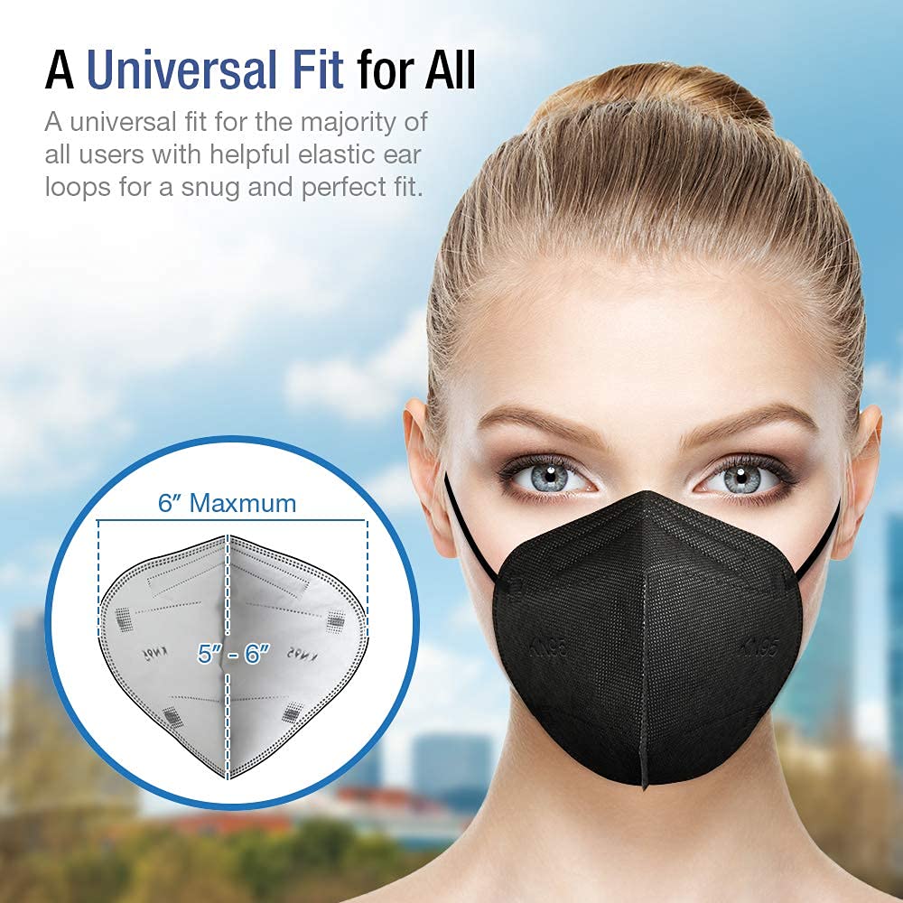 Kn95 Particulate Respirator - 20 Pack Face Mask 5 Layers Cup Dust Mask Protection Against Pm25 Dust Particles, Smoke And Haze-Pr